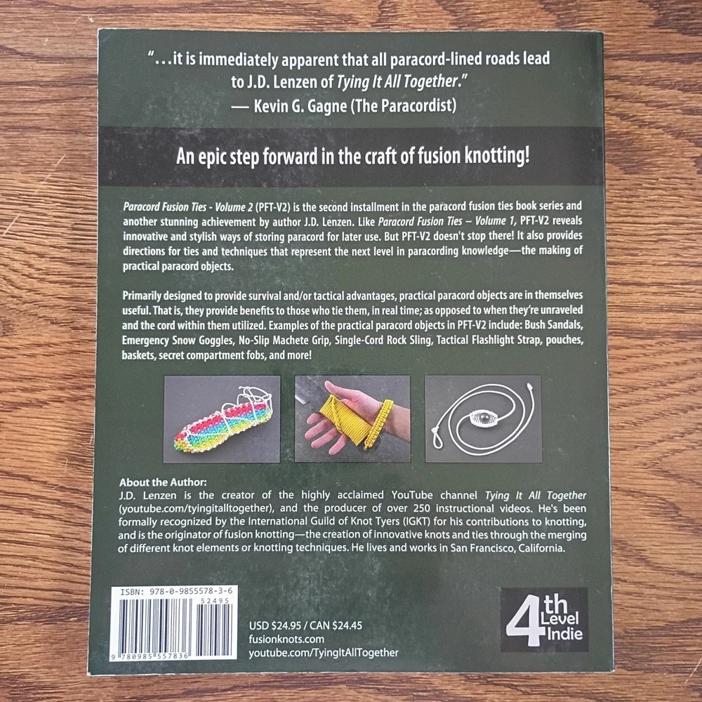 Paracord Fusion Ties - Vol 2 Survival Ties, Pouches, Bars & Sinnets by JD Lenzen